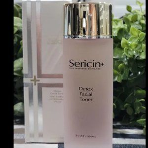 SERICIN+ DETOX FACIAL TONER-SILK INSPIRED SKINCARE-3.4 fl oz / 100 ml-NEW-SEALED